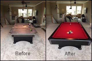 Qualified pool table movers in Miami refelting your pool table content image4